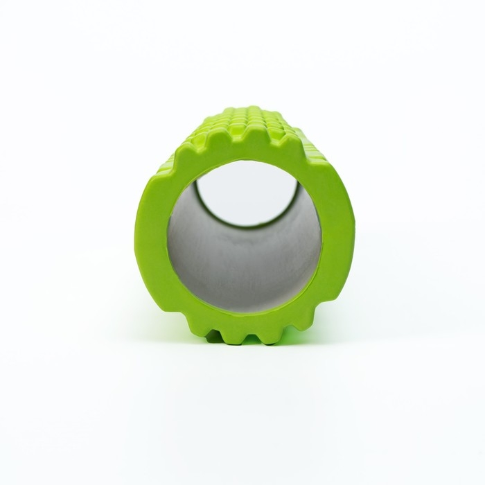 Ролик массажный Sangh, 29х9 см, цвет зелёный