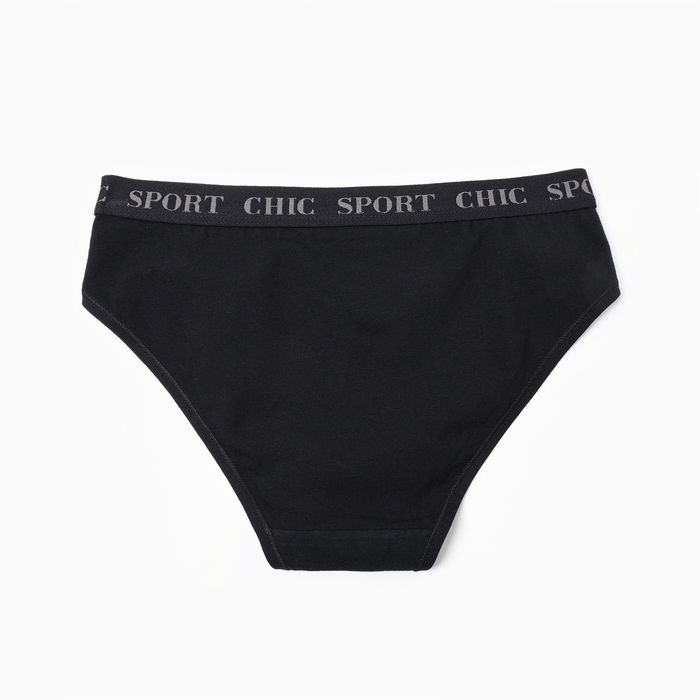 Трусы женские слипы, цвет черный, размер 50 (XL)