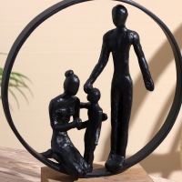 Сувенир "Семья" полим. смола, манговое дерево 23х10,5х27 см