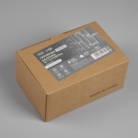 Гирлянда &laquo;Бахрома&raquo; 12 &times; 0.7 м, IP44, УМС, белая нить, 240 LED, свечение белое, 220 В