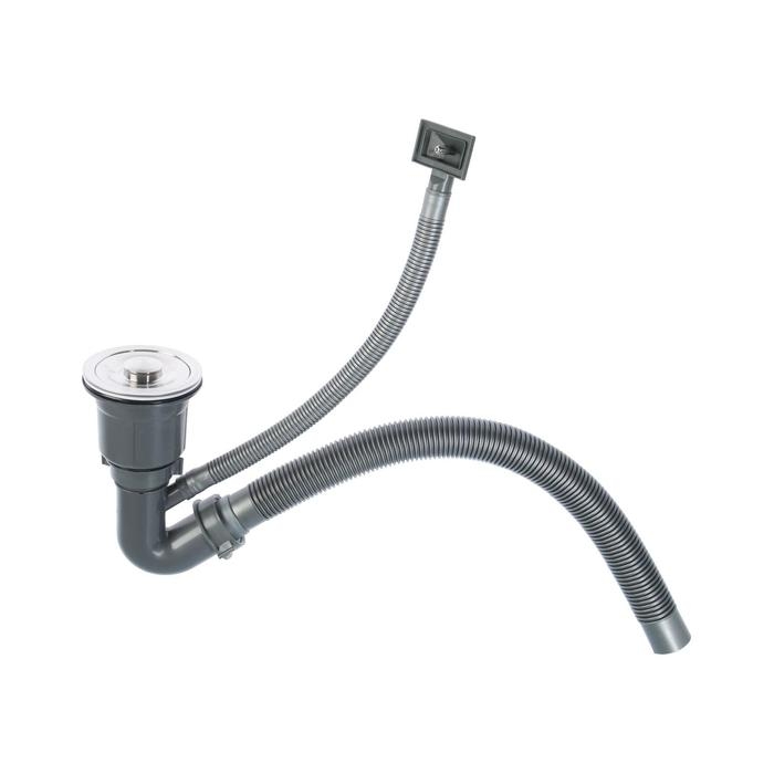 Мойка кухонная GERHANS K34444, врезная, 440 х 440 х 220 мм, толщина 1,0 мм, с сифоном Мойка кухонная GERHANS K34444, врезная, 440 х 440 х 220 мм, толщина 1,0 мм, с сифоном