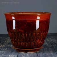 Горшок цветочный "Болеро №1" 10 л, 21 &times; 30 см, 1 сорт, коричневый
