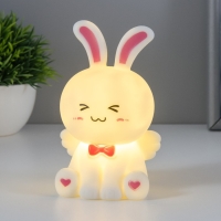 Ночник "Зайка с крылышками" LED 1Вт 3х LR44 белый 7,5х5,5х13см RISALUX Ночник "Зайка с крылышками" LED 1Вт 3х LR44 белый 7,5х5,5х13см RISALUX
