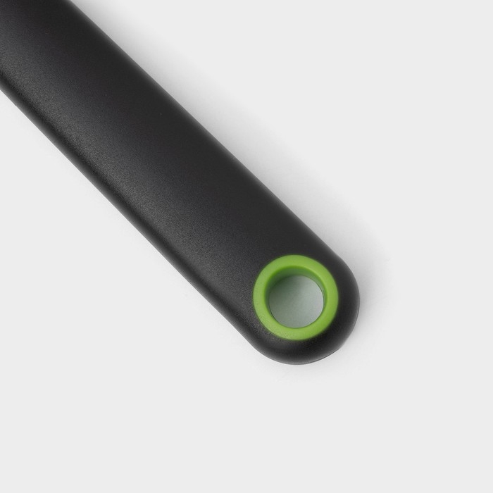 Лопатка для пиццы Доляна Lime, 25&times;5 см, цвет чёрно-зелёный