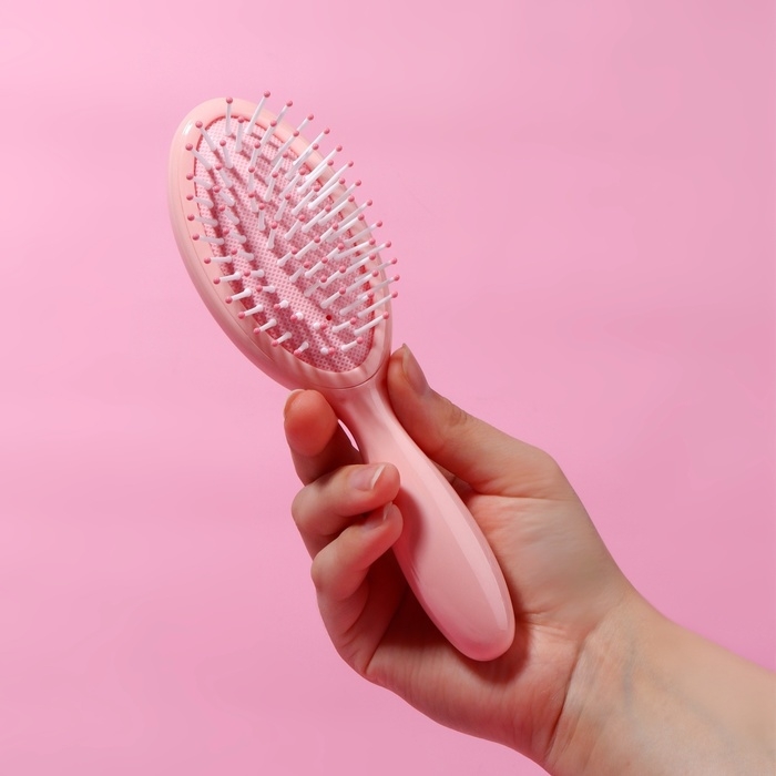 Расчёска массажная, 5,5 × 19 см, цвет розовый Расчёска массажная, 5,5 × 19 см, цвет розовый