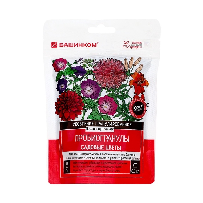 Пробиогранулы Цветы садовые 300 г Пробиогранулы Цветы садовые 300 г