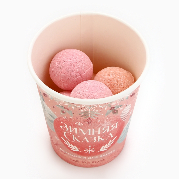 Подарочный набор косметики новогодний &laquo;Зимняя сказка&raquo;, бомбочки для ванны, 6 х 20 г, Новый Год