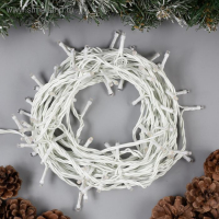 Гирлянда «Нить» 10 м, IP44, белая нить, 100 LED, свечение тёплое белое, 8 режимов, 220 В Гирлянда «Нить» 10 м, IP44, белая нить, 100 LED, свечение тёплое белое, 8 режимов, 220 В