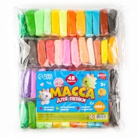 Большой набор &laquo;Масса для лепки&raquo;, 48 брусков по 10 гр