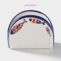 Салфетница Доляна &laquo;Емеля&raquo;, 9,5&times;7&times;4,3 см, цвет белый