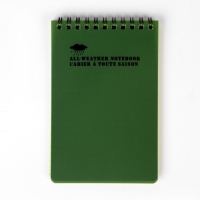 Блокнот влагостойкий 15 х 10 см, зелёный