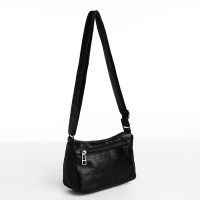 Сумка кросс-боди на молнии, цвет чёрный Сумка кросс-боди на молнии, цвет чёрный