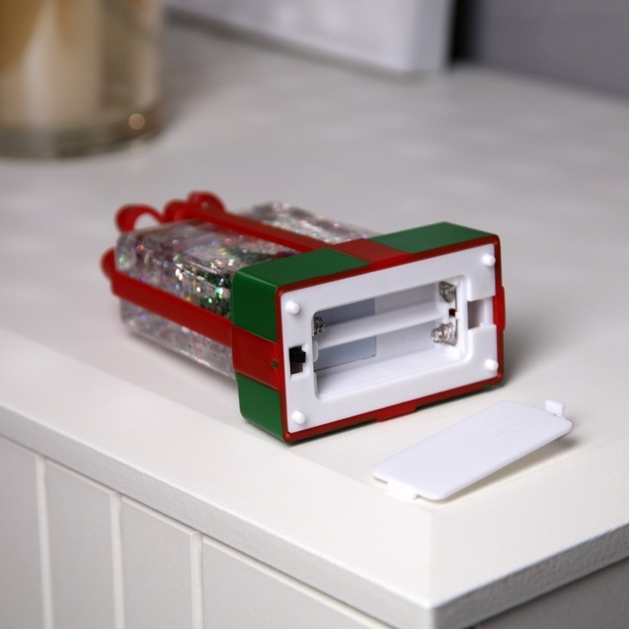 Светодиодная фигура «Гном с подарком» 7.5 × 12.5 × 4.9 см, пластик, батарейки АААх2 (не в комплекте), свечение тёплое белое Светодиодная фигура «Гном с подарком» 7.5 × 12.5 × 4.9 см, пластик, батарейки АААх2 (не в комплекте), свечение тёплое белое