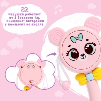 Музыкальная игрушка &laquo;Забавный мишутка&raquo;, звук, свет, цвет розовый