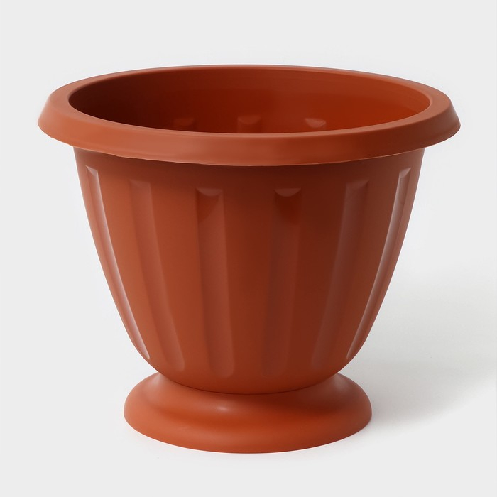 Кашпо уличное «Пальмира», 10 л, цвет коричневый Кашпо уличное «Пальмира», 10 л, цвет коричневый