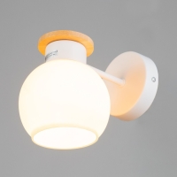 Бра "Паула" 1х40Вт Е27 Белый, дерево 20х13х16см Бра "Паула" 1х40Вт Е27 Белый, дерево 20х13х16см