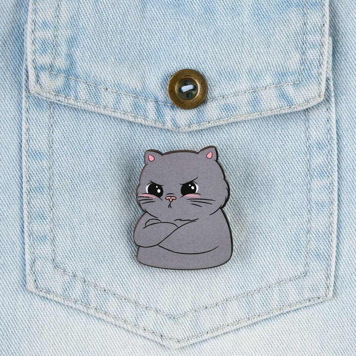 Значок деревянный «Котик», 3,2 х 4 см Значок деревянный «Котик», 3,2 х 4 см