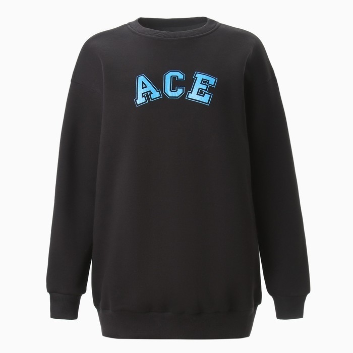 Джемпер (свитшот) женский MINAKU: Casual Collection цвет черный , р-р 52