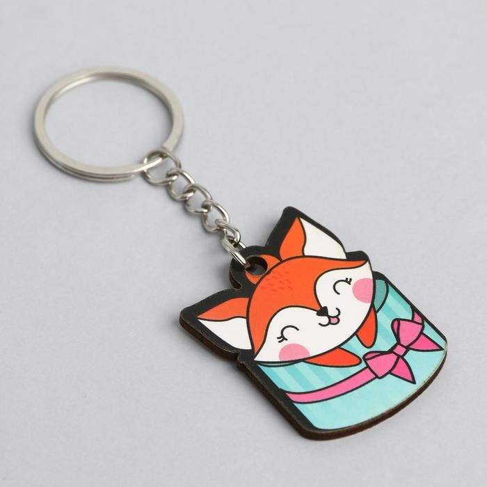 Брелок для ключей, значок, сувенир &laquo;Лисенок&raquo;, набор, 6,8 х 10,5 см.