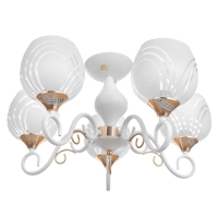 Люстра "Патриция" 5х40Вт Е27 Белый, золото 56х56х35см Люстра "Патриция" 5х40Вт Е27 Белый, золото 56х56х35см