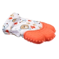 Прорезыватель-рукавичка &laquo;Собачки&raquo;, цвет красный, Крошка Я