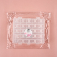 Набор шпулек в двустороннем органайзере, d = 20 мм, 25 шт, цвет прозрачный Набор шпулек в двустороннем органайзере, d = 20 мм, 25 шт, цвет прозрачный