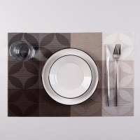 Салфетка сервировочная на стол Доляна &laquo;Пики&raquo;, 45&times;30 см, цвет коричневый