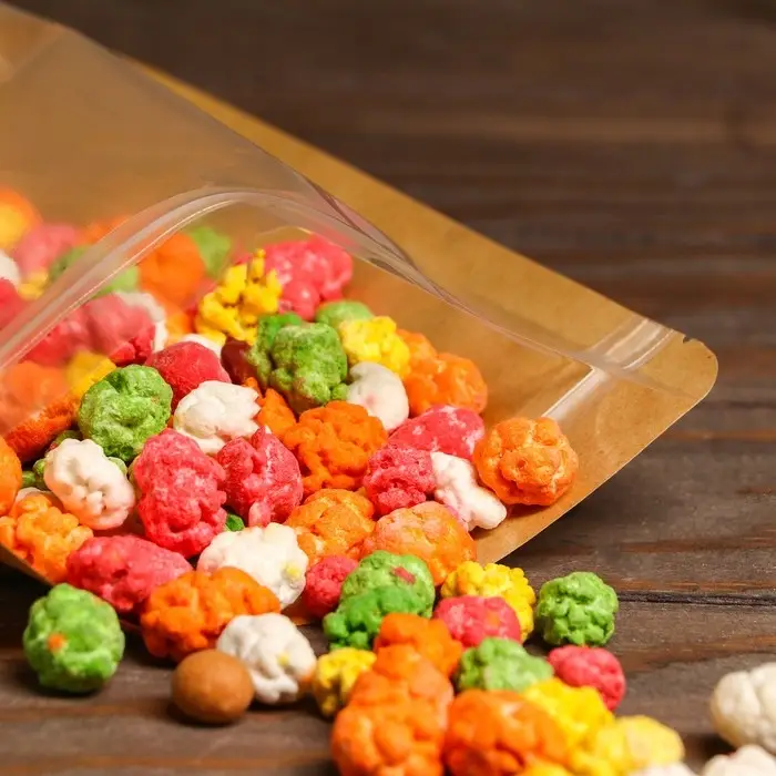 Пакет Zip-lock Крафт с прозрачной стенкой 18 Х 26 + 4 см