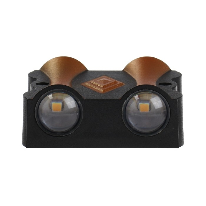 Светильник фасадный &laquo;Глосс&raquo;, FSD-046, 4 Вт, 3000К, 2 луча, IP65, 220 В, пластик, черный