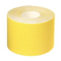 Кинезио - тейп, 5 см × 5 м, цвет жёлтый Кинезио - тейп, 5 см × 5 м, цвет жёлтый