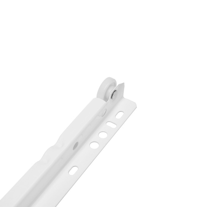 Роликовые направляющие ТУНДРА, L=250 мм, толщина 0,8 мм, белые, 2 шт.