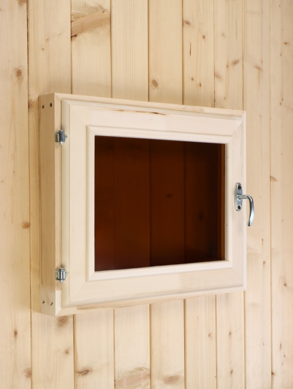 Окно, 40&times;50см, двойное стекло, тонированное, из липы