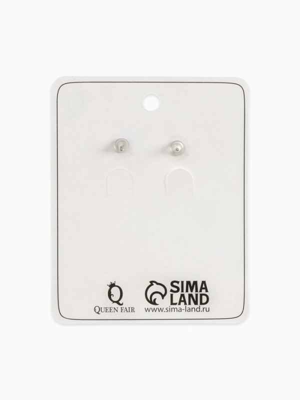 Серьги металл &laquo;Цепочки&raquo; шарики, цвет серебро