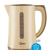 Чайник электрический MK-8091, пластик, 1.7 л,фильтр, бежевый
