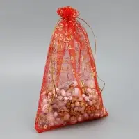 Мешочек подарочный органза &laquo;Уюта и тепла&raquo;, 20 х 30 см +/- 1.5 см