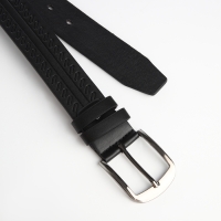 Ремень мужской &laquo;Великан&raquo;, ширина 4 см, винт, пряжка металл, цвет чёрный