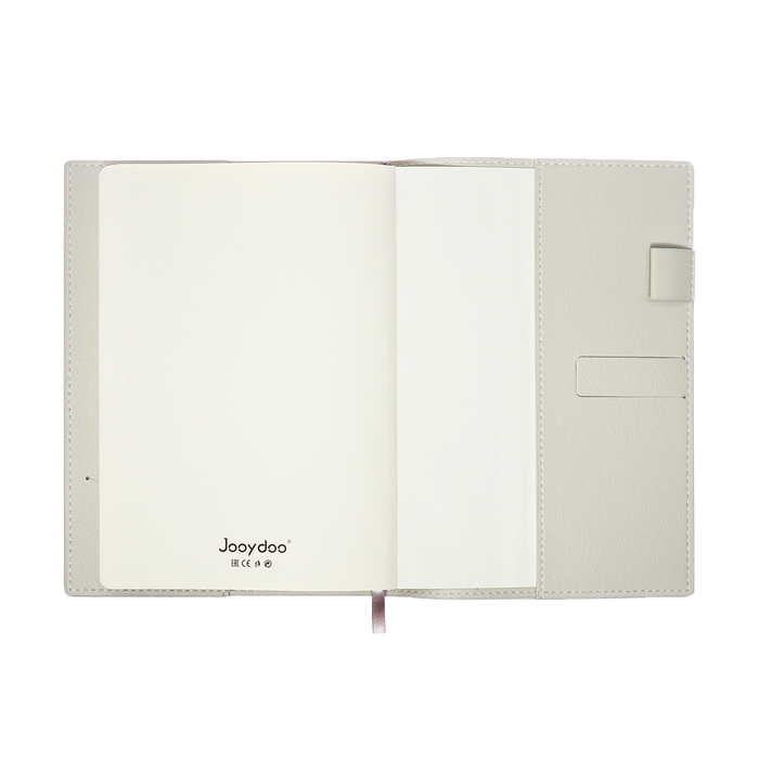 Органайзер на кольцах, А5, 128л, клетка, обл.кожзам, с боковой закладкой, Бизнес, серый