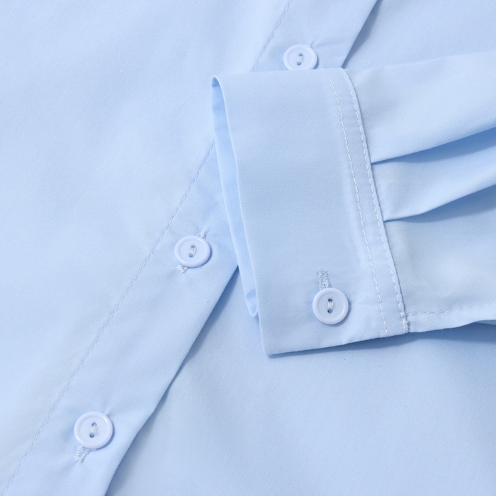 Рубашка для девочки MINAKU цвет светло-голубой, рост 122 см