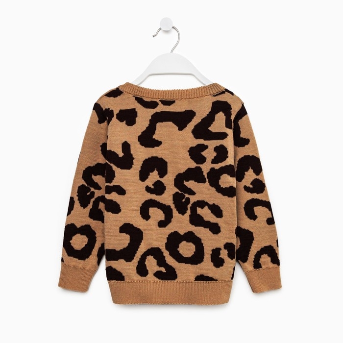 Джемпер детский леопардовый KAFTAN, р.30 (98-104 см) Джемпер детский леопардовый KAFTAN, р.30 (98-104 см)