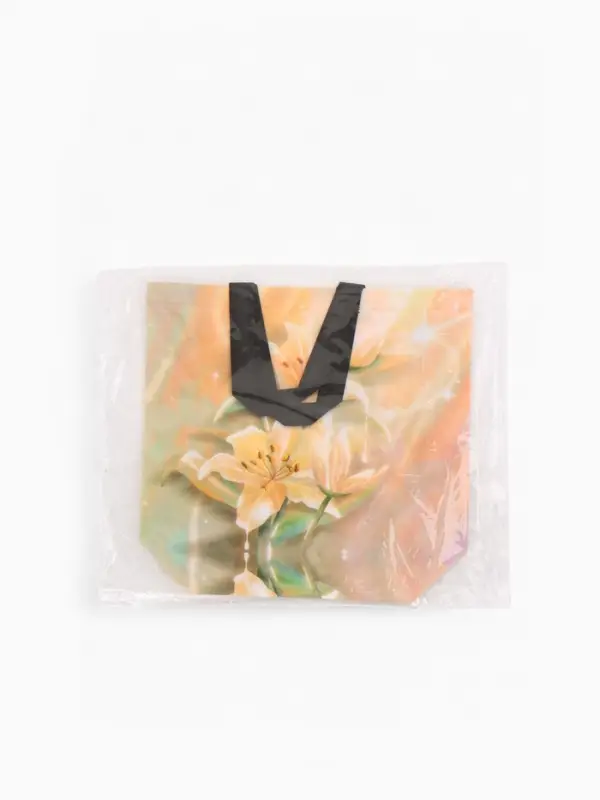 Сумка для покупок Цветы, 32*10*26. отд без молнии, розовый