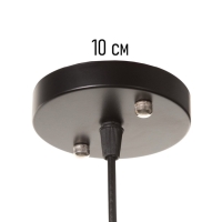 Светильник "Цветы" 1х40Вт Е27 черный 15х15х35+100см