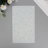 Лист для творчества иск.кожа "Блёстки" бело-голубой лист 33х20 см толщина 1,6 мм