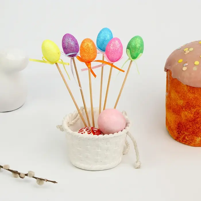 Пасхальный декор, топперы &laquo;Яркие краски&raquo;, 3&times;14&times;27 см