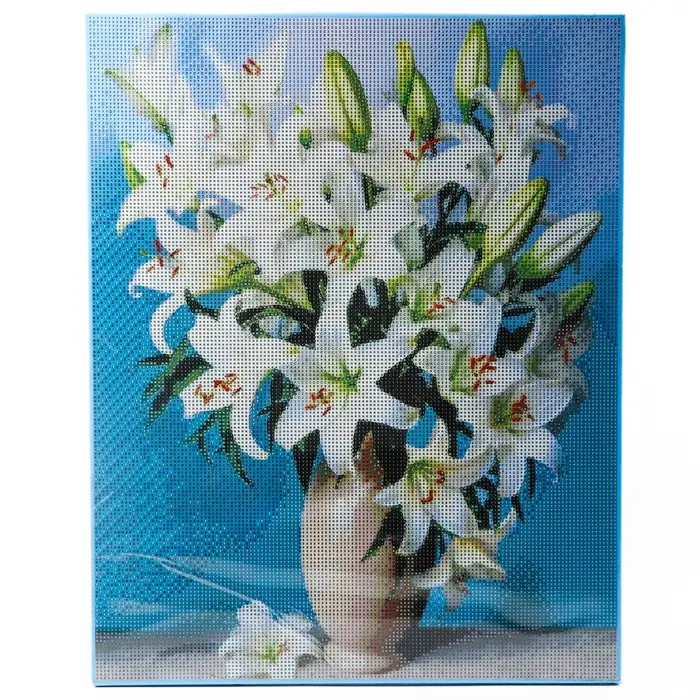 Алмазная вышивка полное заполнение "Лилии", на раме, 40*50 см