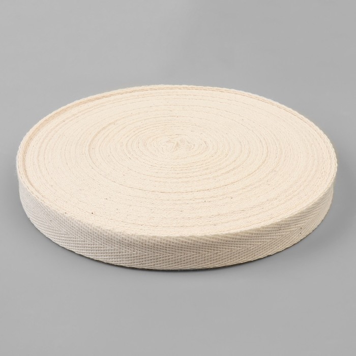 Лента киперная, 20 мм, 50 &plusmn; 1 м, плотность 3,33 гр/м, цвет бежевый