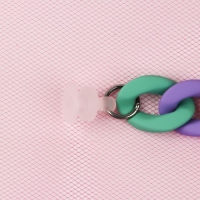 Аксессуар для обуви &laquo;Цепочка&raquo;, с пластиковыми креплениями, 16 см, цвет разноцветный