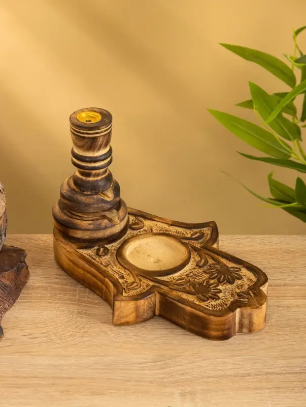 Подставка под благовония &laquo;Рука Фатимы&raquo;, 22 см, дерево