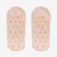 Носки нескользящие, цвет молочный, размер 36-39