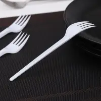 Вилки одноразовые Не ЗАБЫЛИ!, набор 12 шт., пластик, 15.5 см, столовые, белые