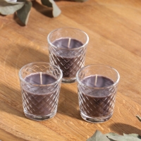 Свеча ароматическая в стакане (набор 3 шт) по 50 мл, 10 ч, 32 гр, АРАБИКА